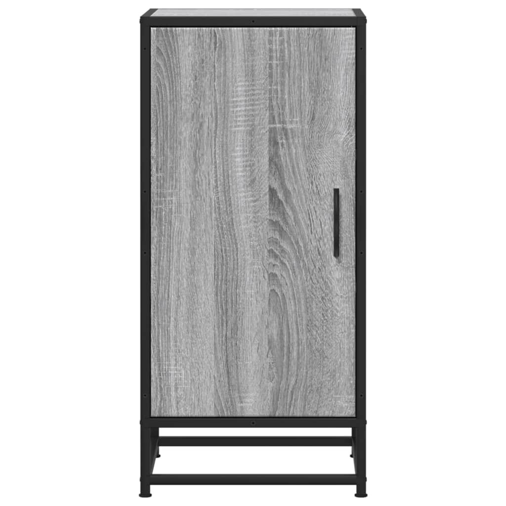 vidaXL Ραφιέρα Γκρι Sonoma 35,5x35x76 εκ. Επεξ. Ξύλο + Μέταλλο
