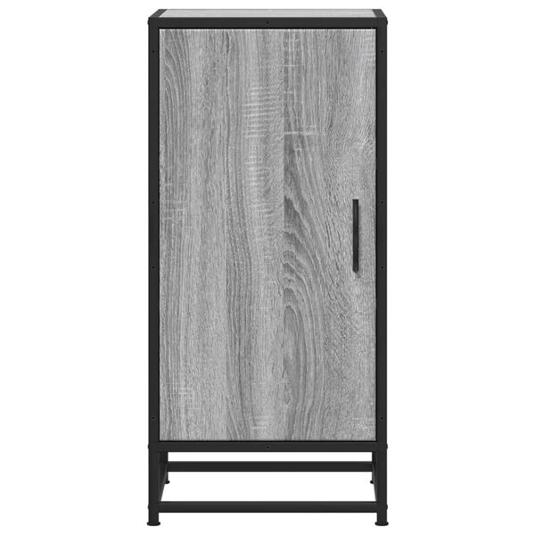 vidaXL Ραφιέρα Γκρι Sonoma 35,5x35x76 εκ. Επεξ. Ξύλο + Μέταλλο