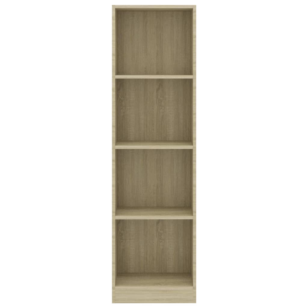 vidaXL Βιβλιοθήκη με 4 Ράφια Sonoma Δρυς 40x24x142 εκ. Επεξ. Ξύλο