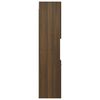 vidaXL Ντουλάπι Μπάνιου Καφέ Δρυς 30x30x130 εκ. Επεξεργασμένο Ξύλο