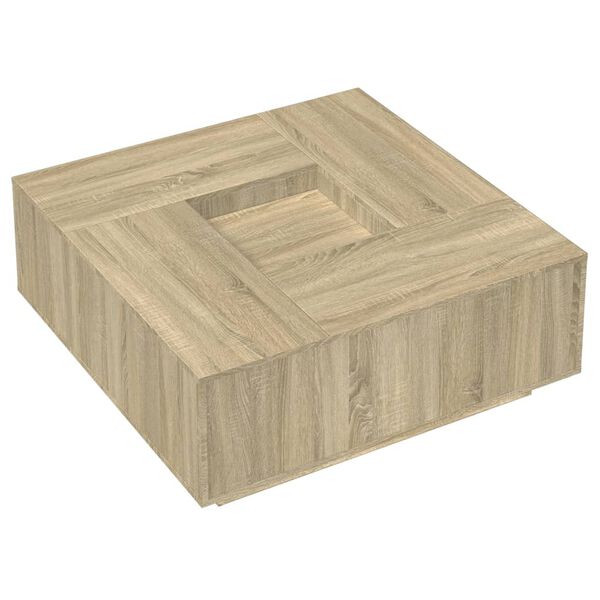 vidaXL Τραπεζάκι Σαλονιού Sonoma Δρυς 100x100x40 εκ Επεξεργασμένο Ξύλο