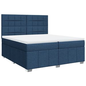 vidaXL &Kappa;&rho;&epsilon;&beta;ά&tau;&iota; Boxspring &mu;&epsilon; &Sigma;&tau;&rho;ώ&mu;&alpha; &Mu;&pi;&lambda;&epsilon; 200x200 &epsilon;&kappa;. &Upsilon;&phi;&alpha;&sigma;&mu;ά&tau;&iota;&nu;&omicron;