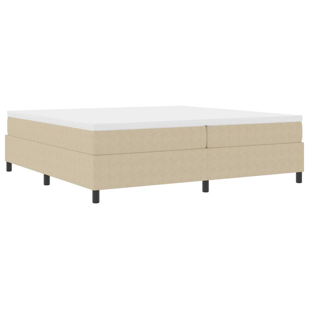 vidaXL Κρεβάτι με ελατήρια Γκρι Πράσινο 200 x 200 cm Βελούδο