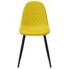 vidaXL Καρέκλες Τραπεζαρίας 2 τεμ. Κίτρινο Μουσταρδί Βελούδινες
