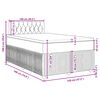 vidaXL &Kappa;&rho;&epsilon;&beta;ά&tau;&iota; Boxspring &mu;&epsilon; &Sigma;&tau;&rho;ώ&mu;&alpha; &Sigma;&kappa;&omicron;ύ&rho;&omicron; &Pi;&rho;ά&sigma;&iota;&nu;&omicron; 120x190&epsilon;&kappa;. &Beta;&epsilon;&lambda;&omicron;ύ&delta;&iota;&nu;&omicron;