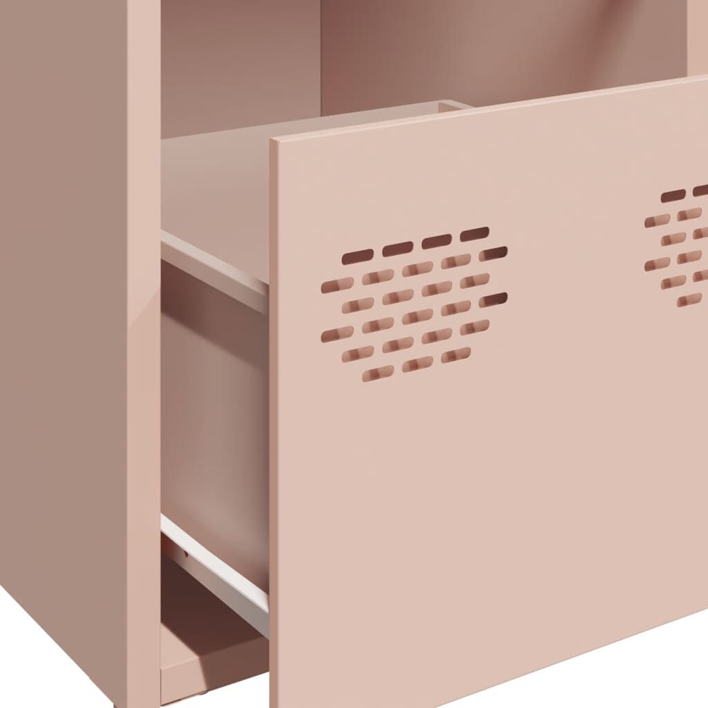 vidaXL Ντουλάπι Ροζ 68x39x73,5 εκ. από Χάλυβα Ψυχρής Έλασης