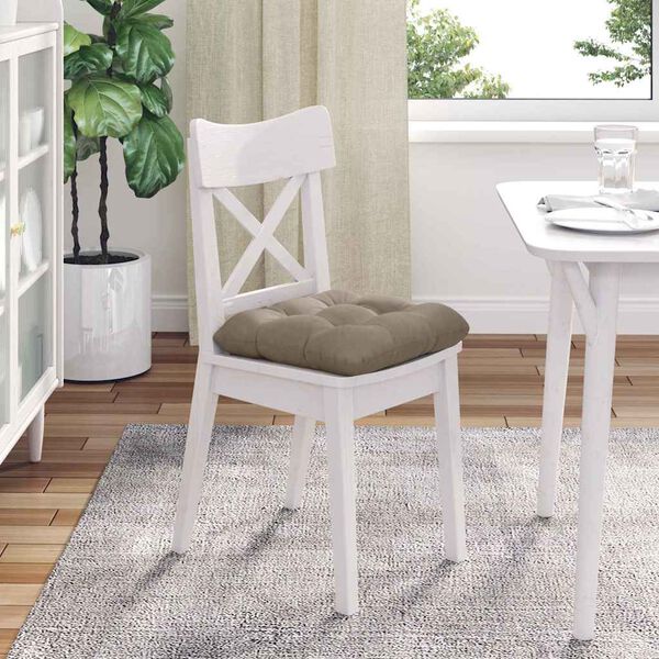 vidaXL &Mu;&alpha;&xi;&iota;&lambda;ά&rho;&iota;&alpha; &kappa;&alpha;&theta;&iota;&sigma;&mu;ά&tau;&omega;&nu; 4 pcs Taupe 45 x 45 cm Ύ&phi;&alpha;&sigma;&mu;&alpha; &Mu;&iota;&kappa;&rho;&omicron;ΐ&nu;&alpha;&sigmaf;