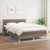 vidaXL &Kappa;&rho;&epsilon;&beta;ά&tau;&iota; Boxspring &mu;&epsilon; &Sigma;&tau;&rho;ώ&mu;&alpha; Taupe 140x190 &epsilon;&kappa;. &Upsilon;&phi;&alpha;&sigma;&mu;ά&tau;&iota;&nu;&omicron;