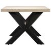 vidaXL Τραπεζαρία 140 x 70 x 75 εκ. από Μασίφ Ξεβαμμένο Ξύλο Μάνγκο