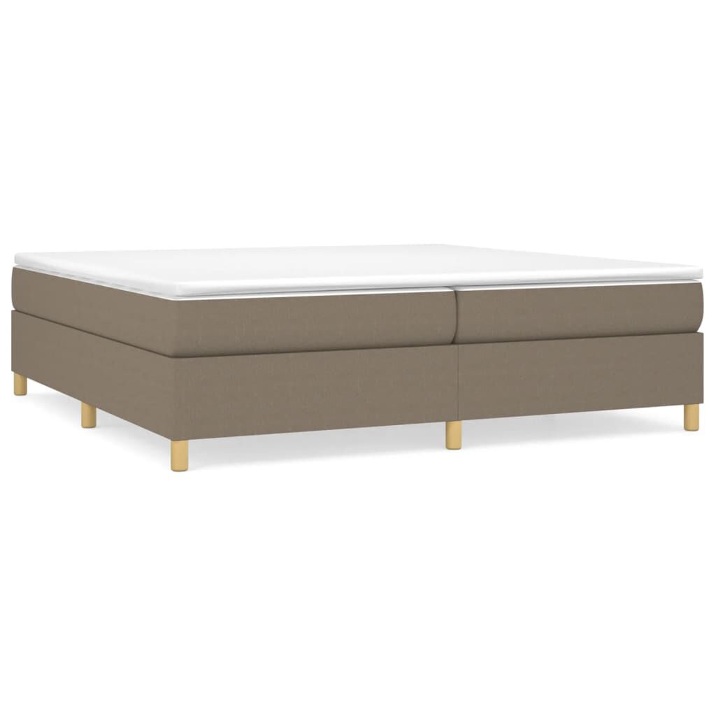 vidaXL Σκελετός Κρεβατιού Χωρίς Στρώμα Taupe 200x200 εκ.Υφασμάτινο