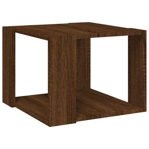 vidaXL Τραπεζάκι Σαλονιού Καφέ Δρυς 40x40x30 εκ. Επεξεργασμένο Ξύλο