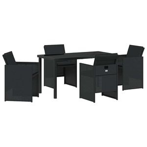 vidaXL &Sigma;έ&tau; &phi;&alpha;&gamma;&eta;&tau;&omicron;ύ &gamma;&iota;&alpha; &kappa;ή&pi;&omicron; &mu;&epsilon; &mu;&alpha;&xi;&iota;&lambda;ά&rho;&iota; 5 pcs &Mu;&alpha;ύ&rho;&omicron; &sigma;&upsilon;&nu;&theta;&epsilon;&tau;&iota;&kappa;ό &rho;&alpha;&tau;ά&nu;