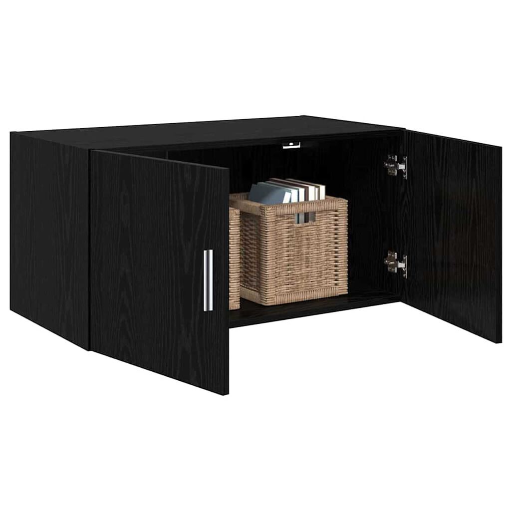 vidaXL Ντουλάπα Τοίχου Μαύρη δρυς 80 x 42.5 x 40 cm Επεξεργασμένο ξύλο