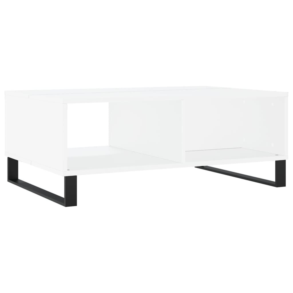 vidaXL Τραπεζάκι Σαλονιού Λευκό 90 x 60 x 35 εκ. Επεξεργασμένο Ξύλο