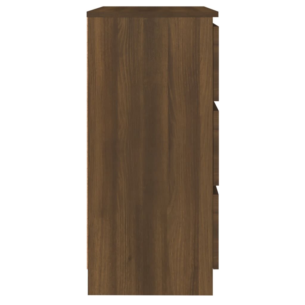 vidaXL Συρταριέρα Καφέ Δρυς 60 x 35 x 76 εκ. Επεξεργασμένο Ξύλο