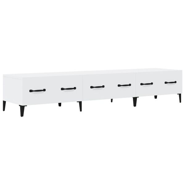 vidaXL Έπιπλο Τηλεόρασης Λευκό 150x34,5x30 εκ. από Επεξεργασμένο Ξύλο