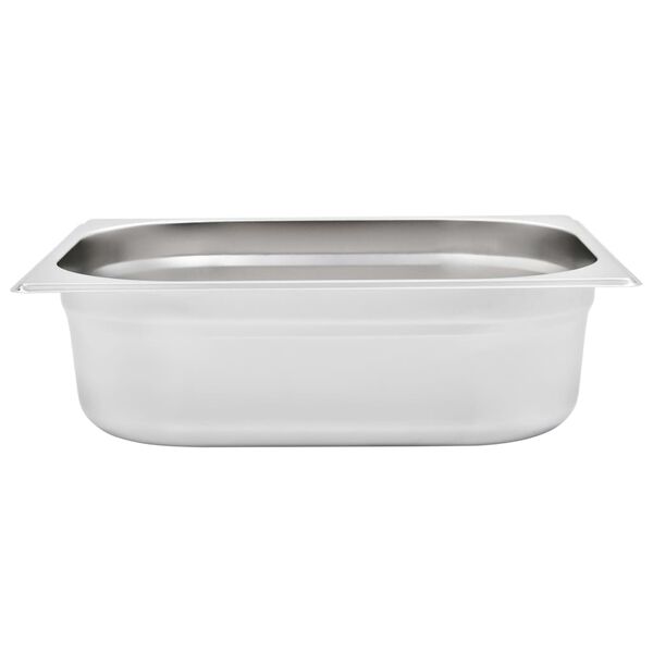 vidaXL Λεκάνες Gastronorm 4 τεμ. GN 1/2 100 χιλ. από Ανοξείδωτο Ατσάλι