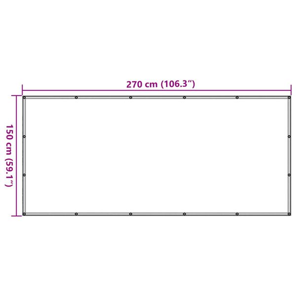 vidaXL Δίχτυ για Τρέιλερ Μαύρο 1,5 x 2,7 μ. από HDPE
