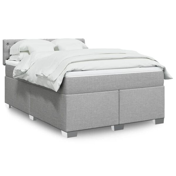 vidaXL &Kappa;&rho;&epsilon;&beta;ά&tau;&iota; Boxspring &mu;&epsilon; &Sigma;&tau;&rho;ώ&mu;&alpha; &Alpha;&nu;&omicron;&iota;&chi;&tau;ό &Gamma;&kappa;&rho;&iota; 140x200 &epsilon;&kappa;. &Upsilon;&phi;&alpha;&sigma;&mu;ά&tau;&iota;&nu;&omicron;