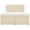 vidaXL &Kappa;&rho;&epsilon;&beta;ά&tau;&iota; Boxspring &mu;&epsilon; &Sigma;&tau;&rho;ώ&mu;&alpha; &Kappa;&rho;&epsilon;&mu; 180x200 &epsilon;&kappa;. &Upsilon;&phi;&alpha;&sigma;&mu;ά&tau;&iota;&nu;&omicron;