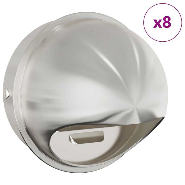 vidaXL &Kappa;&alpha;&pi;ά&kappa;&iota;&alpha; &Alpha;&epsilon;&rho;&iota;&sigma;&mu;&omicron;ύ 8 pcs &Alpha;&sigma;&eta;&mu;ί 200 mm &Alpha;&nu;&omicron;&xi;&epsilon;ί&delta;&omega;&tau;&omicron; &alpha;&tau;&sigma;ά&lambda;&iota;