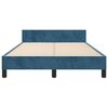 vidaXL Σκελετός Κρεβατιού Χωρίς Στρώμα Σκ. Μπλε 120x200 εκ. Βελούδινο