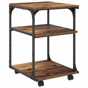 vidaXL Σταντ Εκτυπωτή Παλιό Ξύλο 43 x 48 x 64 εκ Επεξεργασμένο ξύλο