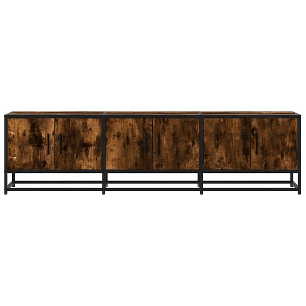 vidaXL Έπιπλο Τηλεόρασης Καπνιστή Δρυς 150x35x41 εκ Επεξ. Ξύλο/Μέταλλο