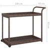 vidaXL Τρόλεϊ Μεταφοράς Καφέ 100 x 45 x 83 εκ. από Συνθετικό Ρατάν