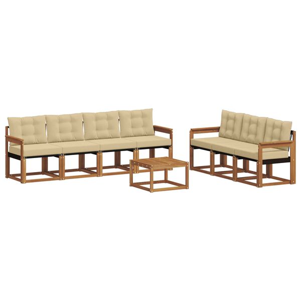 vidaXL &Sigma;&epsilon;&iota;&rho;ά &Kappa;&alpha;&nu;&alpha;&pi;έ &Epsilon;&xi;&omega;&tau;&epsilon;&rho;&iota;&kappa;&omicron;ύ &mu;&epsilon; &mu;&alpha;&xi;&iota;&lambda;ά&rho;&iota; 8 pcs &Phi;&upsilon;&sigma;&iota;&kappa;ό &kappa;&alpha;&iota; &Mu;&pi;&epsilon;&zeta;