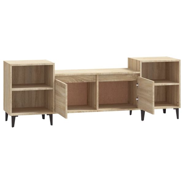 vidaXL Έπιπλο Τηλεόρασης Sonoma Δρυς 160x35x55 εκ. Επεξ. Ξύλο
