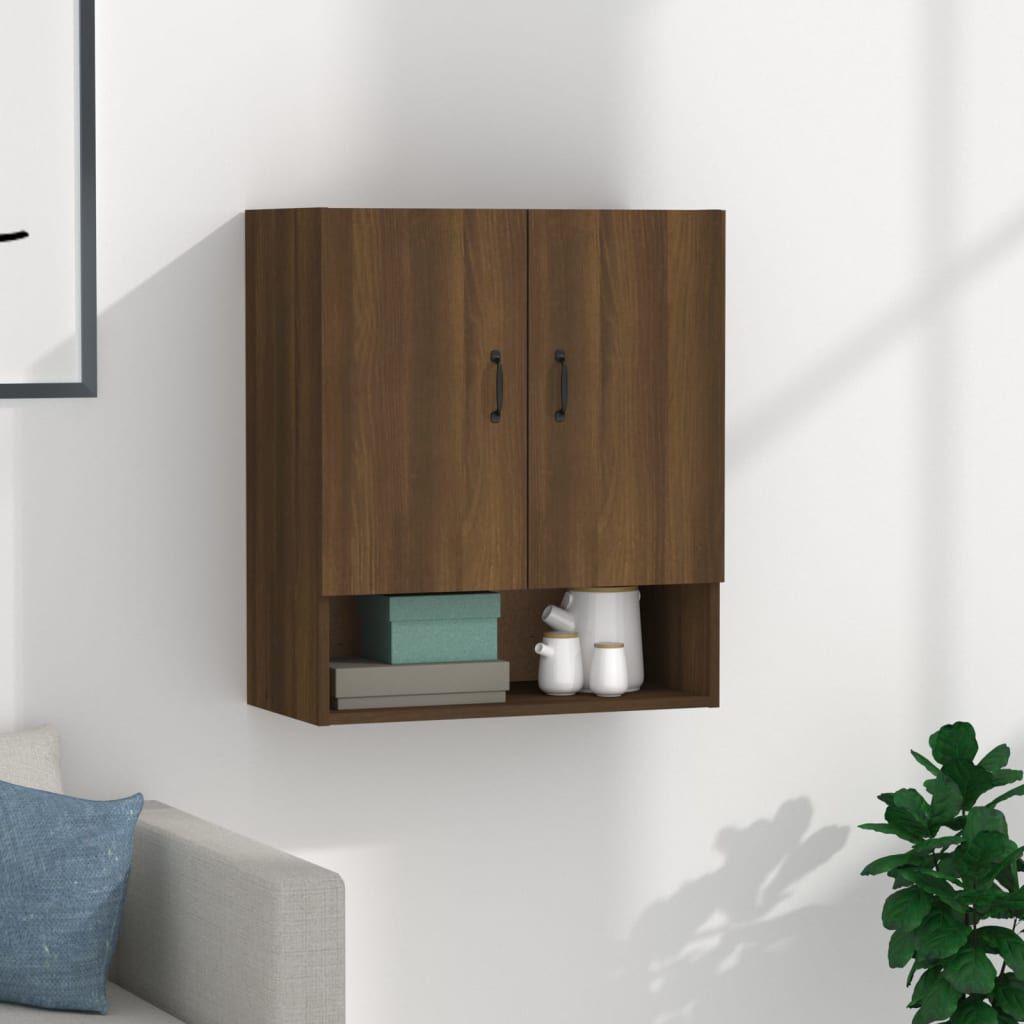 vidaXL Ντουλάπι Τοίχου Καφέ Δρυς 60x31x70 εκ. Επεξεργασμένο Ξύλο