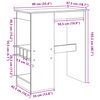 vidaXL Τραπέζι Μπαρ Γκρι Sonoma 90x47,5x103,5 εκ. από Επεξεργ. Ξύλο