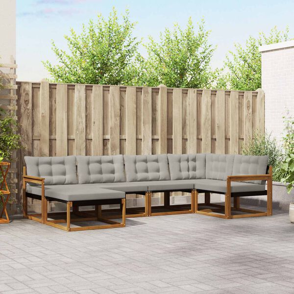 vidaXL &Sigma;&epsilon;&iota;&rho;ά &Kappa;&alpha;&nu;&alpha;&pi;έ &Epsilon;&xi;&omega;&tau;&epsilon;&rho;&iota;&kappa;&omicron;ύ 6 pcs &Phi;&upsilon;&sigma;&iota;&kappa;ό &kappa;&alpha;&iota; &Alpha;&nu;&omicron;&iota;&chi;&tau;ό &Gamma;&kappa;&rho;&iota;