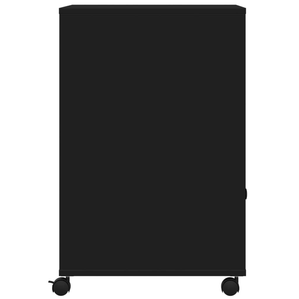 vidaXL Βάση Εκτυπωτή με Ρόδες Μαύρο 60 x 48 x 74 εκ.