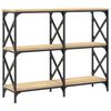 vidaXL Τραπέζι Κονσόλα Sonoma Δρυς 100 x 28 x 80,5 εκ. Επεξεργ. Ξύλο