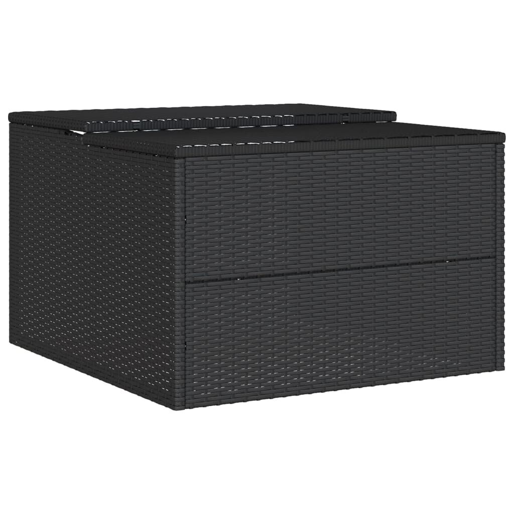 vidaXL Σκέπαστρο για Χλοοκοπτ. Ρομπότ Μαύρο 86x90x52/57 εκ Συνθ. Ρατάν