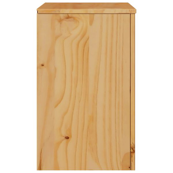 vidaXL Κομοδίνο "DRAMMEN" 45x35x56 εκ. Μασίφ ξύλο πεύκου