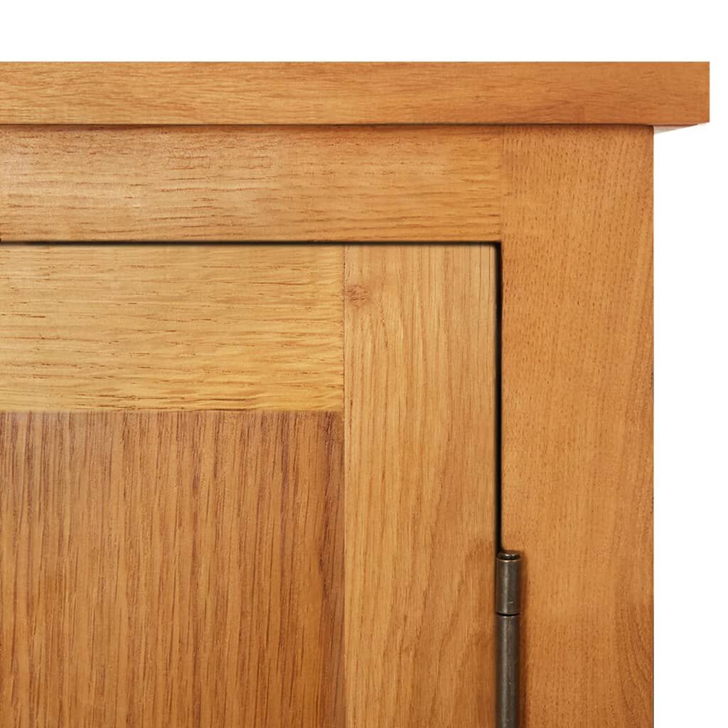 vidaXL Ντουλάπα Αποθήκευσης 50 x 22 x 110 εκ. από Μασίφ Ξύλο Δρυός