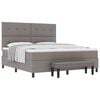 vidaXL &Kappa;&rho;&epsilon;&beta;ά&tau;&iota; &mu;&epsilon; &epsilon;&lambda;&alpha;&tau;ή&rho;&iota;&alpha; &mu;&epsilon; &kappa;&epsilon;&phi;&alpha;&lambda;ά&rho;&iota; Taupe 180 x 200 cm ύ&phi;&alpha;&sigma;&mu;&alpha;