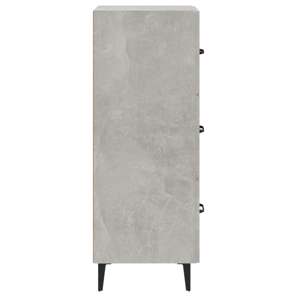 vidaXL Ντουλάπι Γκρι Σκυροδέματος 34,5x34x90 εκ. Επεξεργασμένο Ξύλο