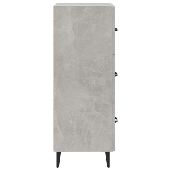 vidaXL Ντουλάπι Γκρι Σκυροδέματος 34,5x34x90 εκ. Επεξεργασμένο Ξύλο