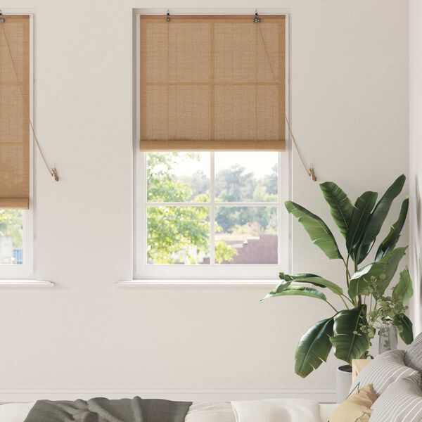 vidaXL Ρολά και Σκίες Παραθύρων Ανοιχτό καφέ 90 x 220 cm Μπαμπού