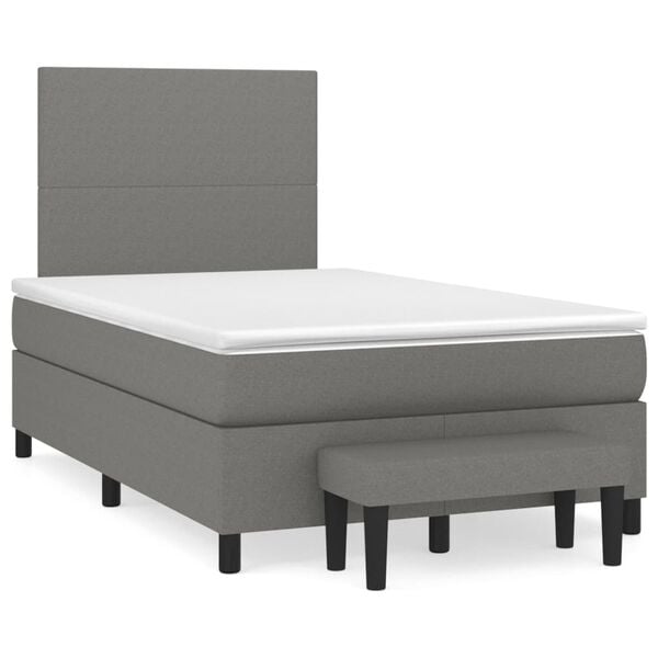 vidaXL &Kappa;&rho;&epsilon;&beta;ά&tau;&iota; Boxspring &mu;&epsilon; &Sigma;&tau;&rho;ώ&mu;&alpha; &Sigma;&kappa;&omicron;ύ&rho;&omicron; &Gamma;&kappa;&rho;&iota; 120x200 &epsilon;&kappa;. &Upsilon;&phi;&alpha;&sigma;&mu;ά&tau;&iota;&nu;&omicron;