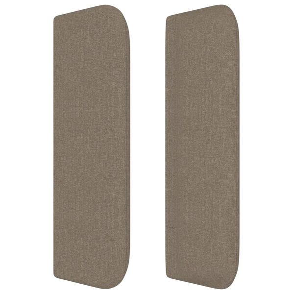 vidaXL Κεφαλάρι με Πτερύγια Taupe 183x16x78/88 εκ. Υφασμάτινο