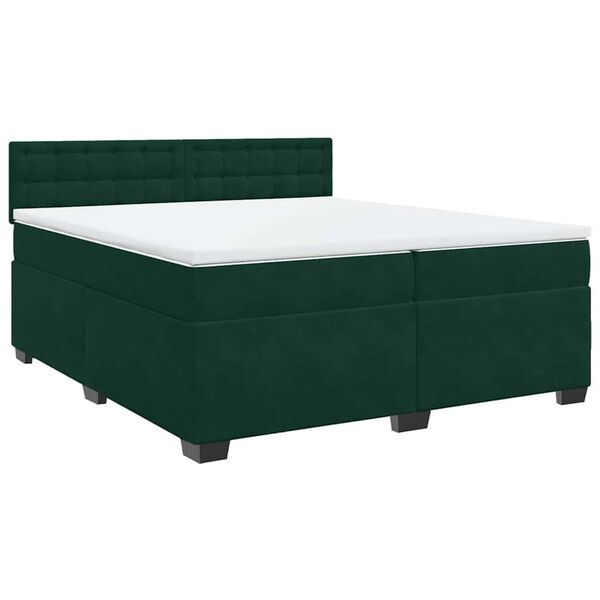 vidaXL &Kappa;&rho;&epsilon;&beta;ά&tau;&iota; Boxspring &mu;&epsilon; &Sigma;&tau;&rho;ώ&mu;&alpha; &Sigma;&kappa;&omicron;ύ&rho;&omicron; &Pi;&rho;ά&sigma;&iota;&nu;&omicron; 200x200&epsilon;&kappa;. &Beta;&epsilon;&lambda;&omicron;ύ&delta;&iota;&nu;&omicron;