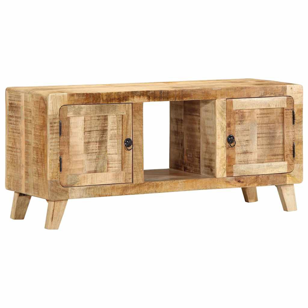 ντουλάπι τηλεόρασης vidaXL 105x46x32 cm μασίφ ξύλο ακατέργαστο μάνγκο