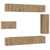 vidaXL &Sigma;&epsilon;&tau; &epsilon;&pi;ί&pi;&lambda;&omicron;&upsilon; &tau;&eta;&lambda;&epsilon;ό&rho;&alpha;&sigma;&eta;&sigmaf; 8 &tau;&mu;&chi;. Artisan Oak &Epsilon;&pi;&epsilon;&xi;&epsilon;&rho;&gamma;&alpha;&sigma;&mu;έ&nu;&omicron; &Xi;ύ&lambda;&omicron;