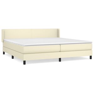 vidaXL &Kappa;&rho;&epsilon;&beta;ά&tau;&iota; Boxspring &mu;&epsilon; &Sigma;&tau;&rho;ώ&mu;&alpha; &Kappa;&rho;&epsilon;&mu; 200x200 &epsilon;&kappa;. &Sigma;&upsilon;&nu;&theta;&epsilon;&tau;&iota;&kappa;ό &Delta;έ&rho;&mu;&alpha;