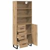 vidaXL Highboard Artisan Oak 69,5 x 34 x 180 &epsilon;&kappa;. &Epsilon;&pi;&epsilon;&xi;&epsilon;&rho;&gamma;&alpha;&sigma;&mu;έ&nu;&omicron; &xi;ύ&lambda;&omicron;